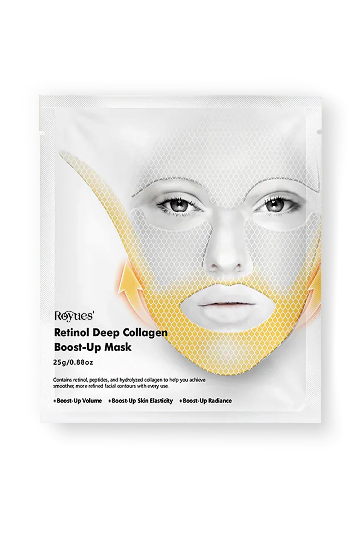 Royues Koec Retinol Kolajen Lifting Etkili Yüz Maskesi, Çene, Gıdı Lifting Sıkılaştırıcı Kırışıklık Karşıtı