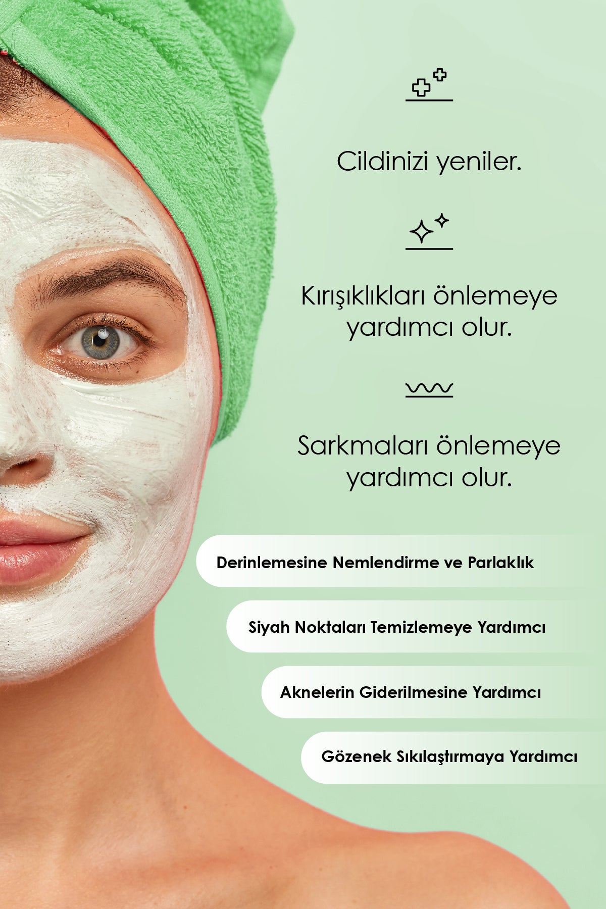 ROYUES Kolajen Kil Maskesi - Leke Ve Siyah Nokta Giderici Yüz Maskesi - Collagen Clay Mask