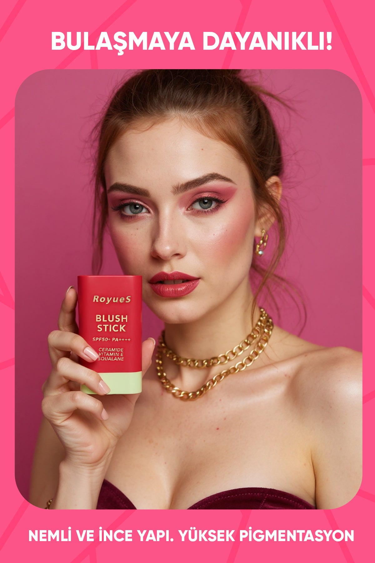 ROYUES Nemlendiricili Stick Krem Allık SPF 50+