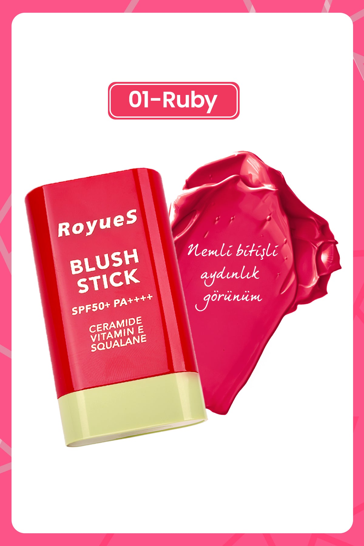 ROYUES Nemlendiricili Stick Krem Allık SPF 50+