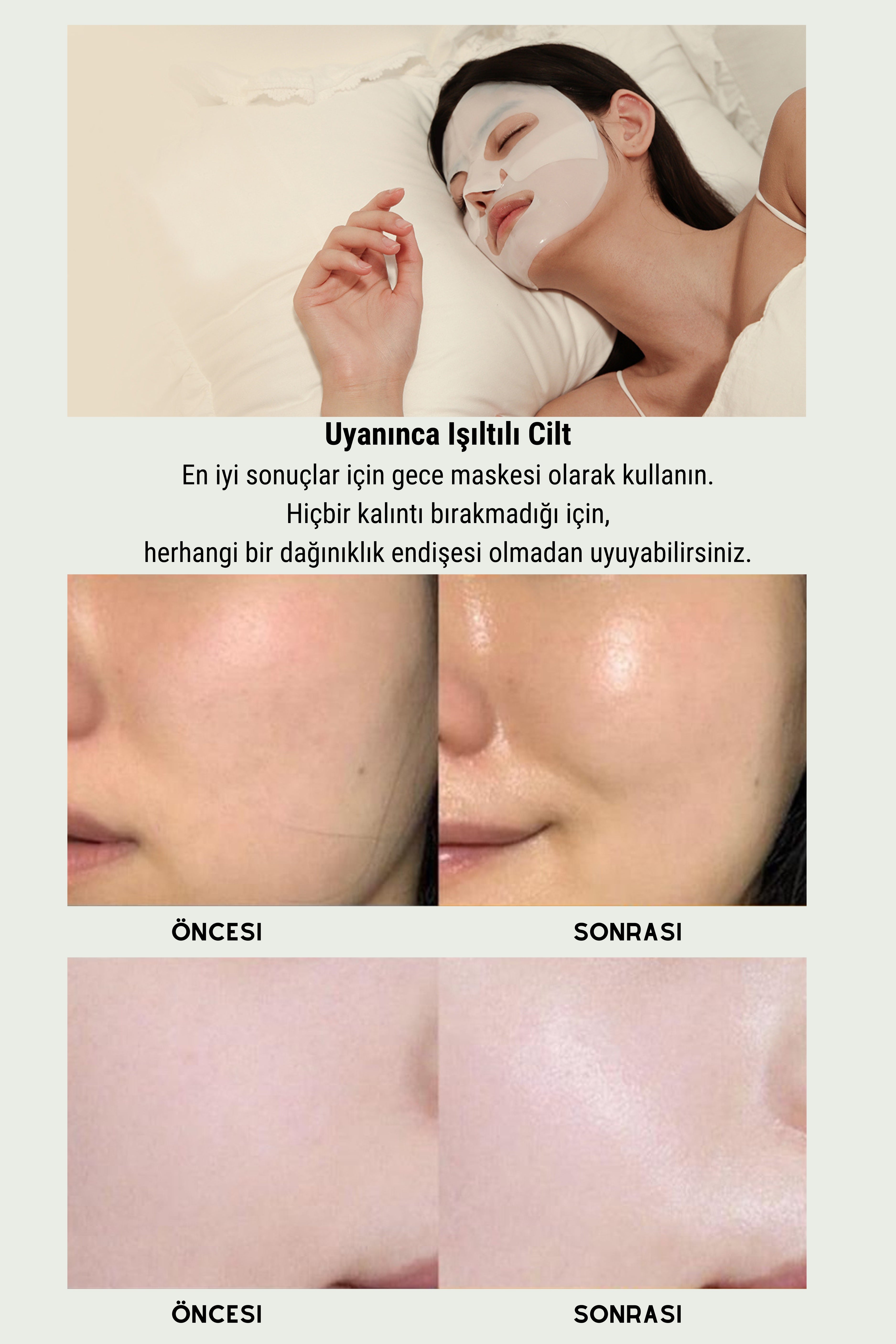 KOEC Bio Kolajen Şeffaflaşan Doğal Cilt Kore Maskesi Cilt Yatıştırıcı Akne Karşıtı -Teatree CICA Soothing