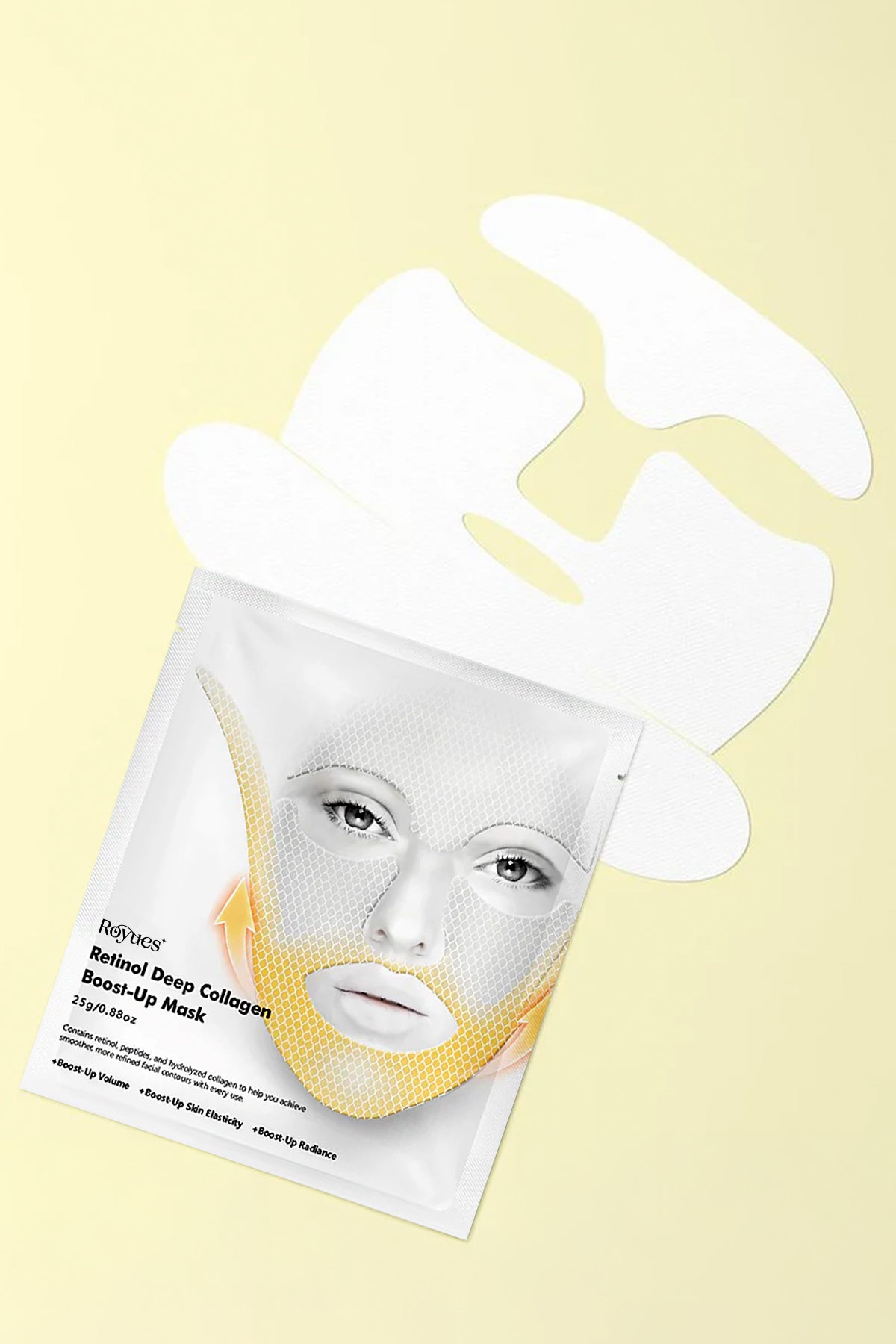 Royues Koec Retinol Kolajen Lifting Etkili Yüz Maskesi, Çene, Gıdı Lifting Sıkılaştırıcı Kırışıklık Karşıtı