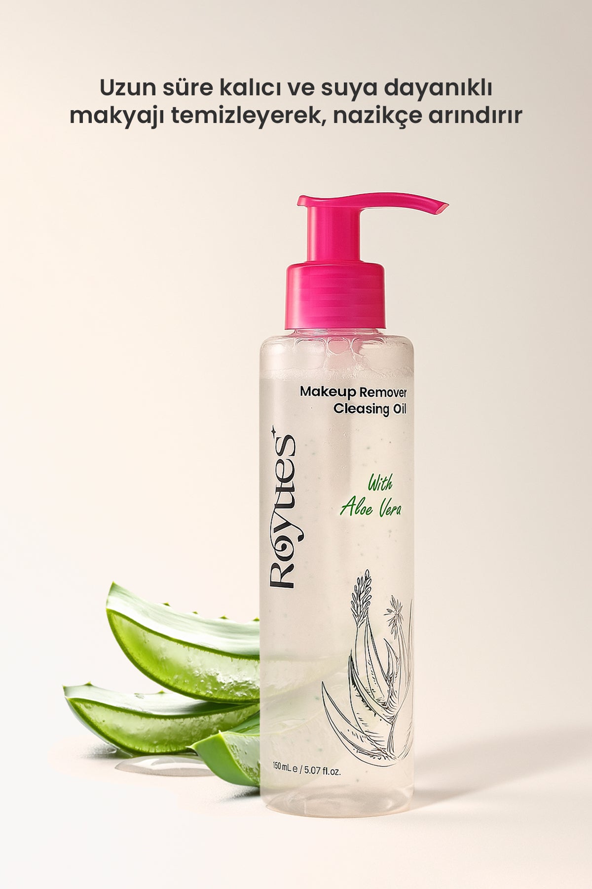 Royues Göz Yakmayan Makyaj Temizleme Yağı, Göz Ve Yüz Makyajı, Makeup Cleansing Oil 150 ml