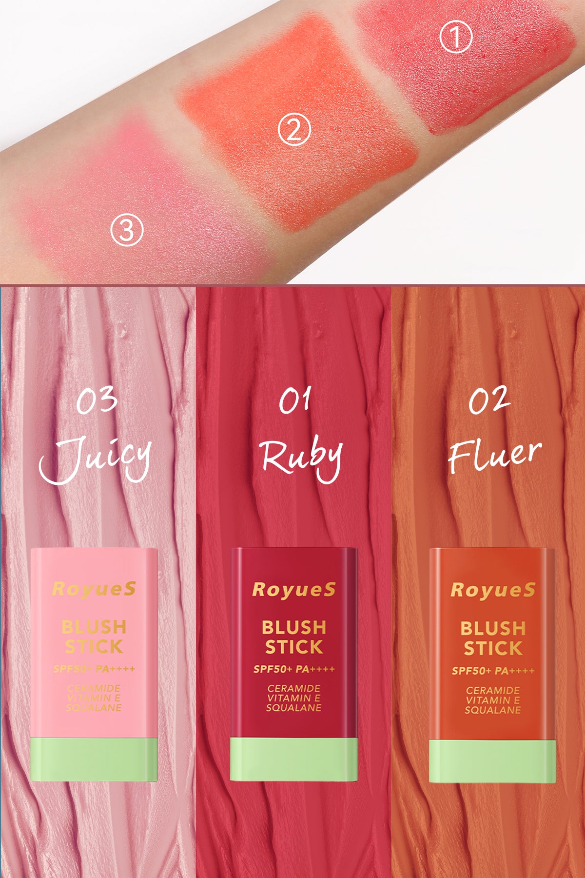 ROYUES Nemlendiricili Stick Krem Allık SPF 50+