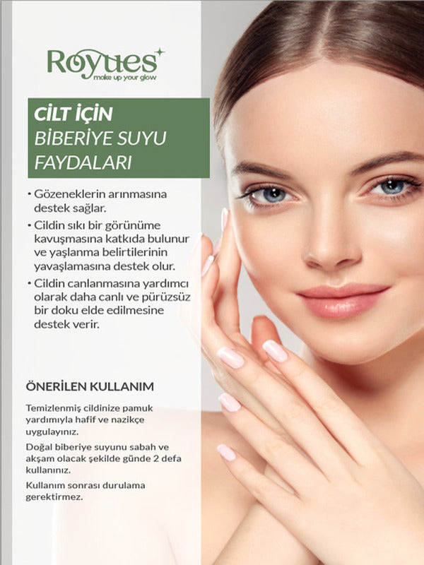 ROYUES Biberiye Suyu Dökülme Karşıtı Ve Saç Uzatma Etkili Saç Toniği