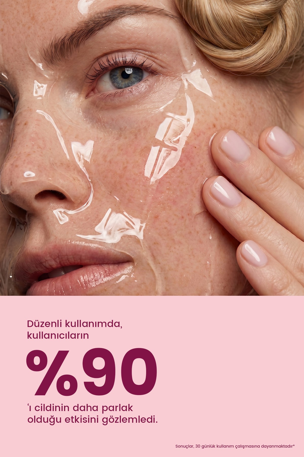 Soyulabilir Kolajen Jel Yüz Maskesi, Nemlendirici ve Lifting Etkili Cam Cilt Yüz Maskesi 50ml