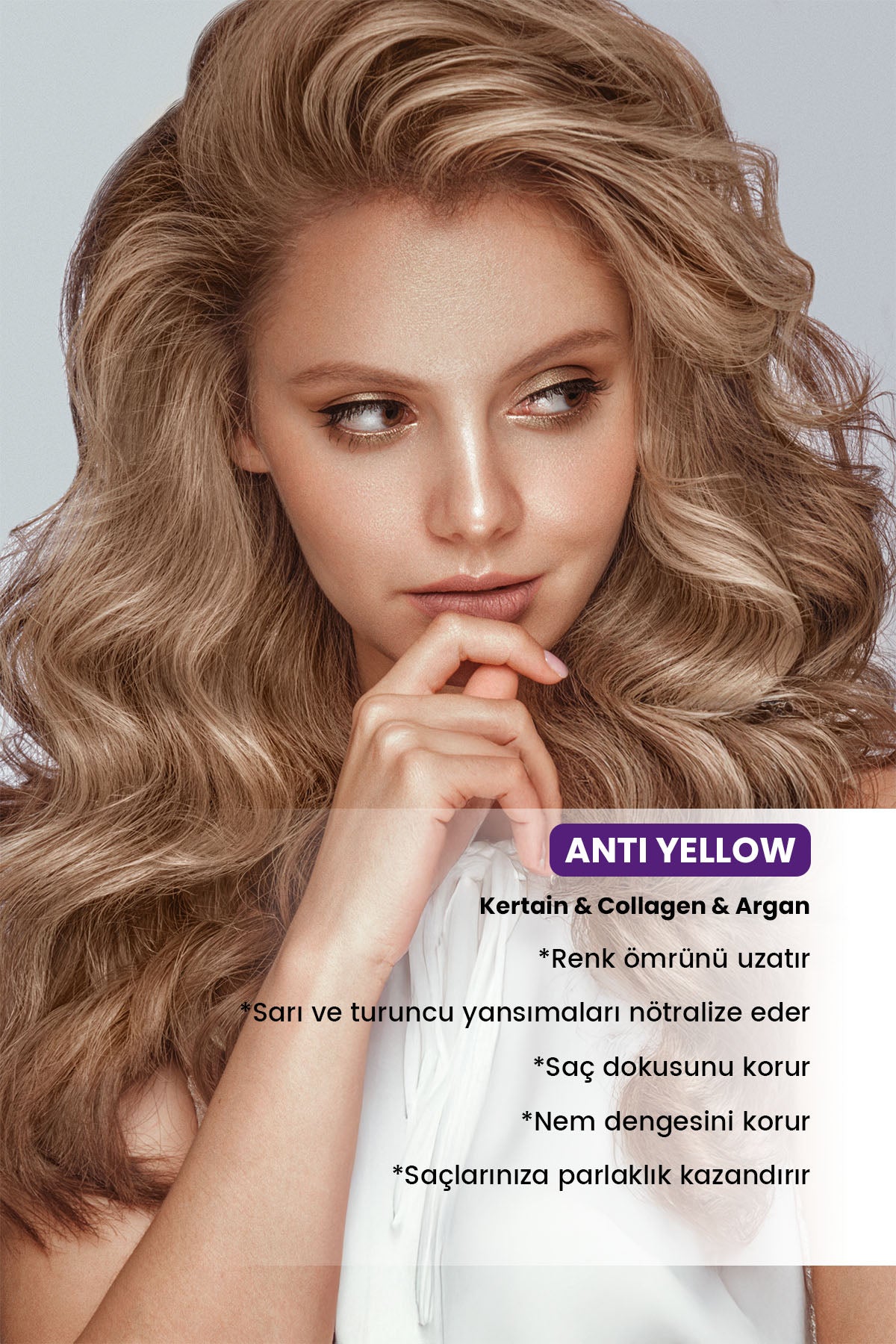 Oshine Professional Silver Turunculaşma Karşıtı Mor Şampuan, Anti Yellow Shampoo, 500ml