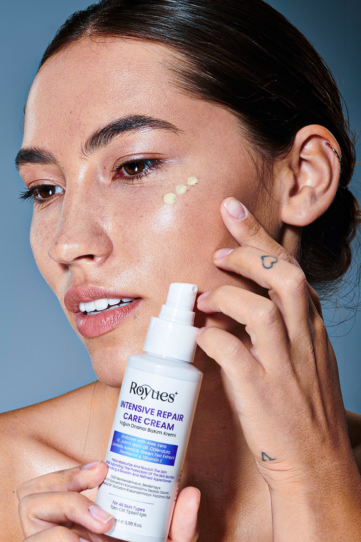 ROYUES Cica Krem Yoğun Nemlendirici ve Onarıcı Cilt Bakım Kremi, Intensive Repair Care Cream 100 ml