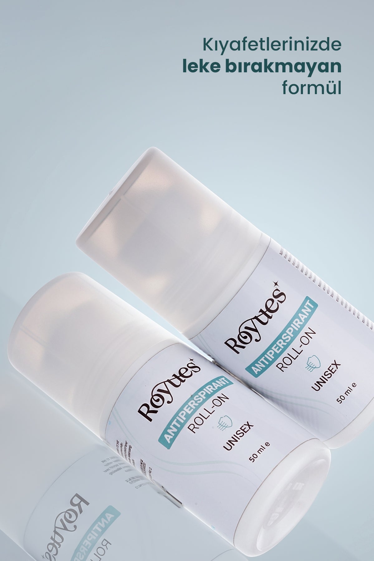 ROYUES Ter Kokusu Önleyici Roll On Antiperspirant Beyazlatıcı 48 Saat Etkili Unisex Okyanus Koku 50ml