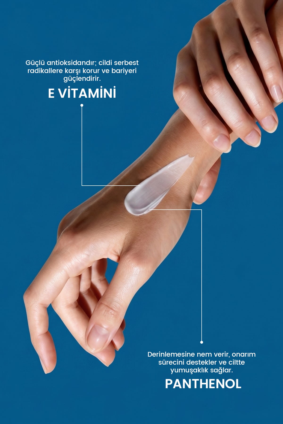 ROYUES Cica Krem Yoğun Nemlendirici ve Onarıcı Cilt Bakım Kremi, Intensive Repair Care Cream 100 ml