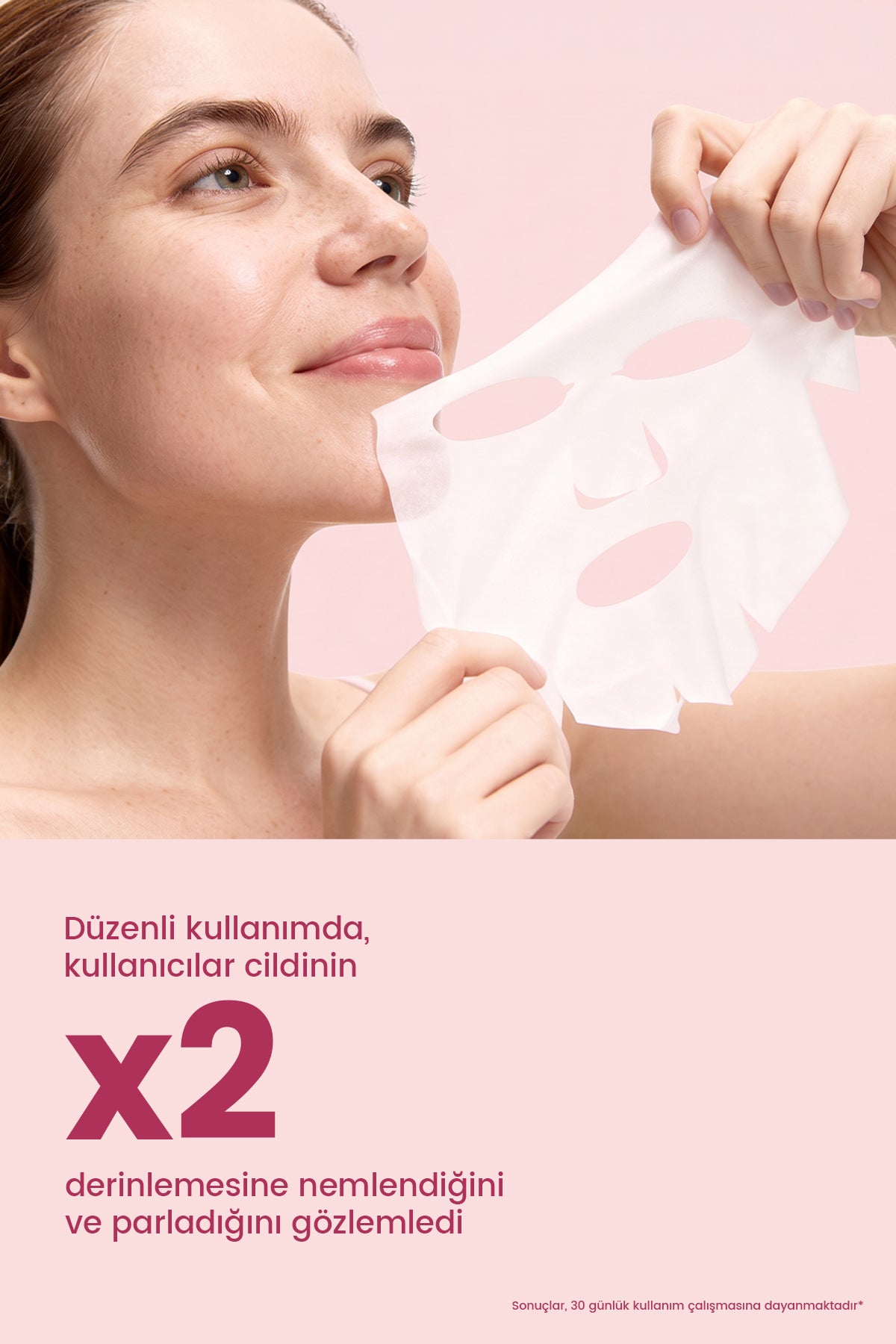 ROYUES Bio Kolajen Şeffaflaşan Yüz Maskesi Nemlendirici Canlandırıcı Yaşlanma Karşıtı Yüz Maskesi