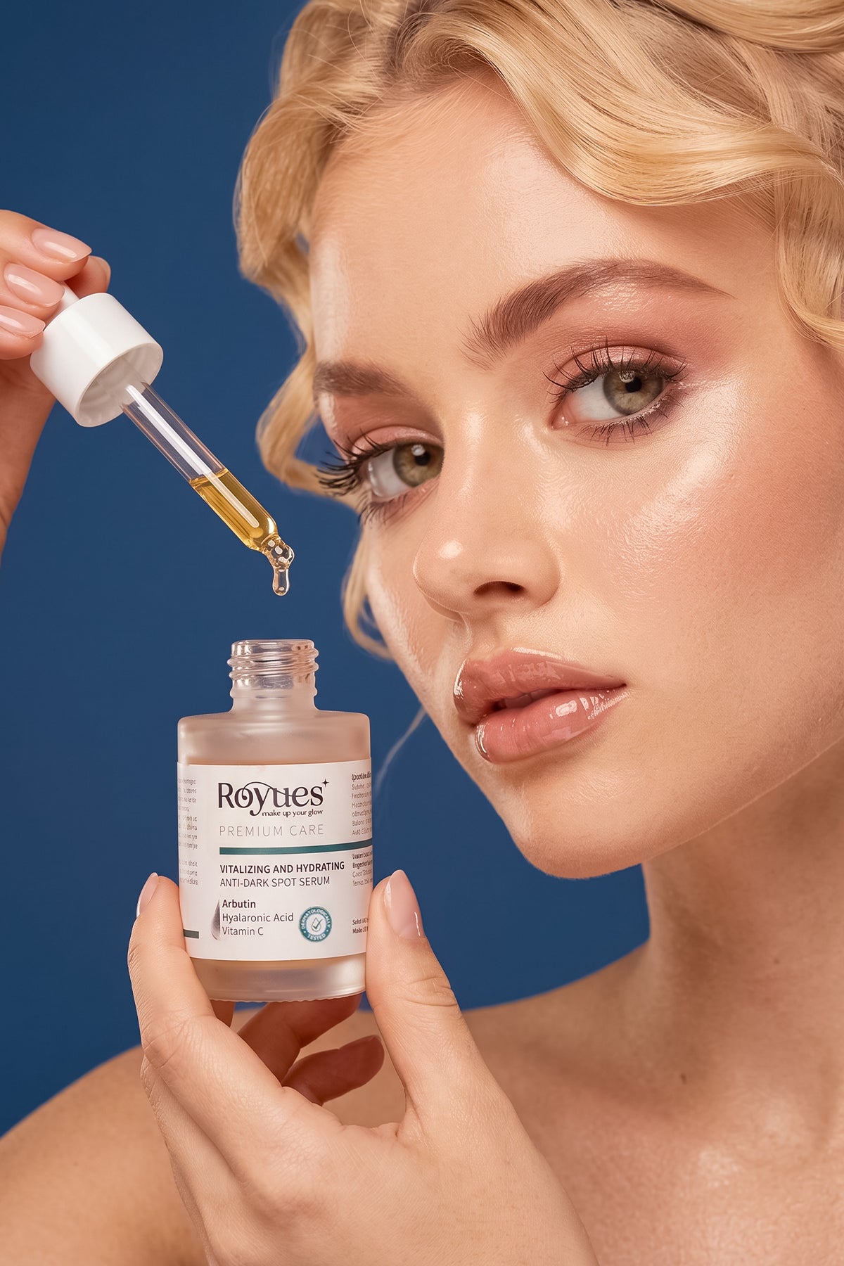ROYUES Koyu Leke Karşıtı Arbutin Cilt Serumu, Cilt Tonu Eşitleyici (Arbutin + Hyalüronik Asit + Vitamin C)
