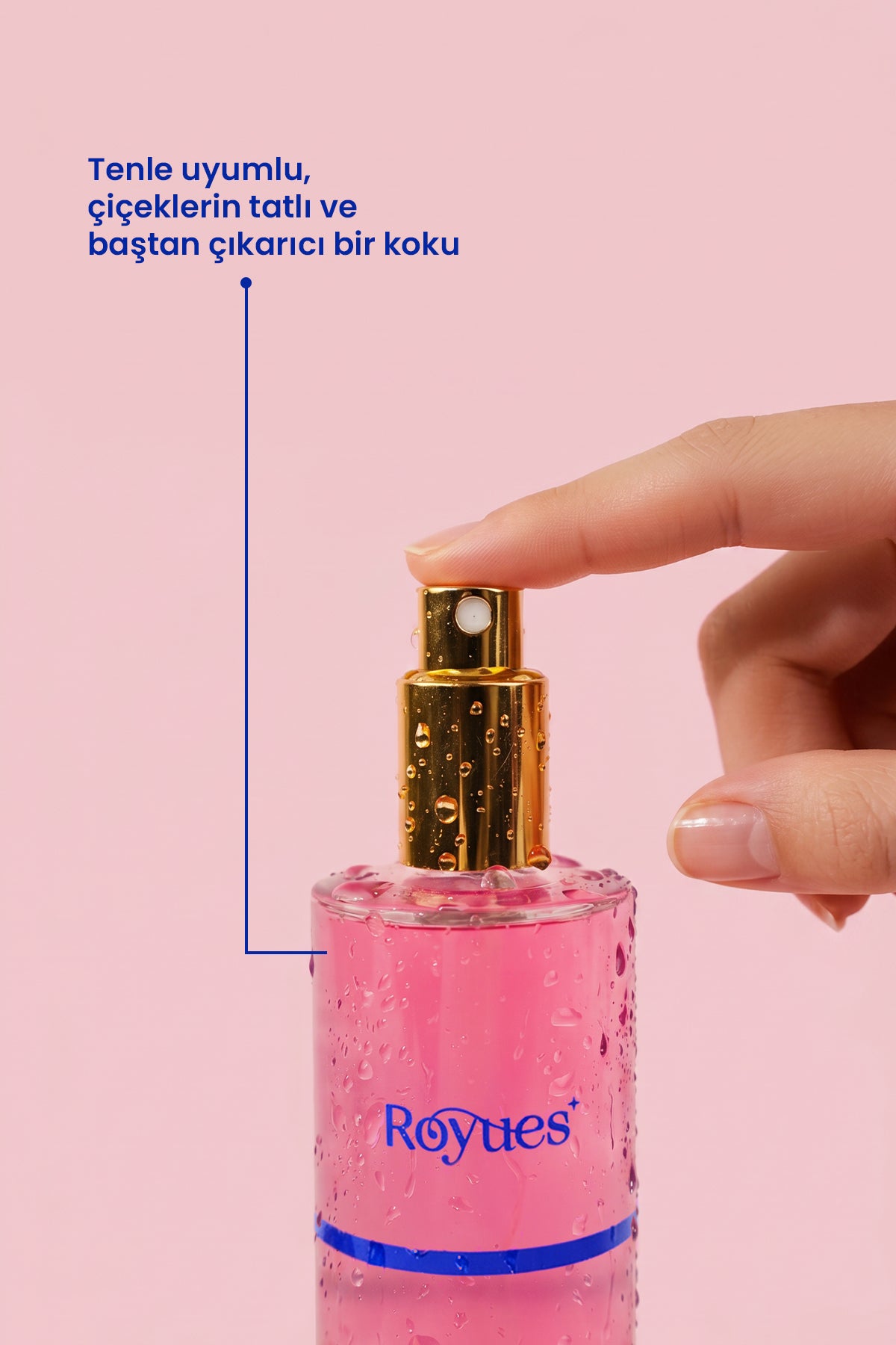 ROYUES Body Mist Egzotik Gül Aromalı Vücut Spreyi Kadın Vücut Kokusu Vücut Misti Body Mist Spray 100ml