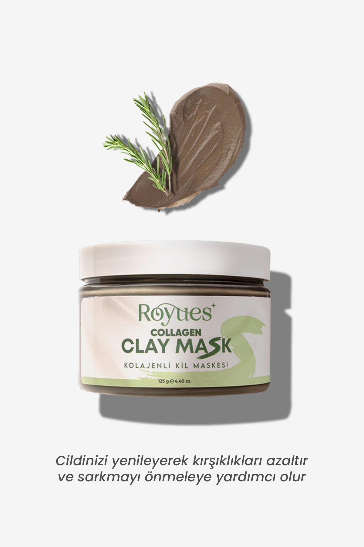 ROYUES Kolajen Kil Maskesi - Leke Ve Siyah Nokta Giderici Yüz Maskesi - Collagen Clay Mask