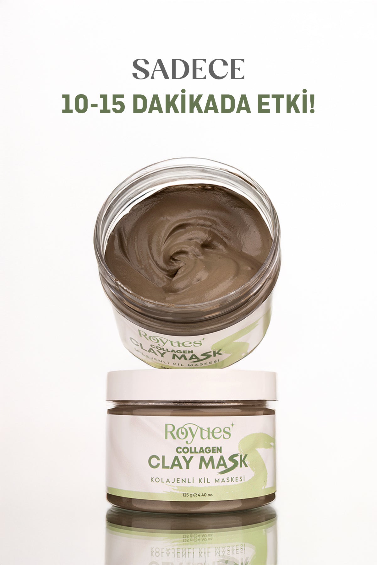 ROYUES Kolajen Kil Maskesi - Leke Ve Siyah Nokta Giderici Yüz Maskesi - Collagen Clay Mask